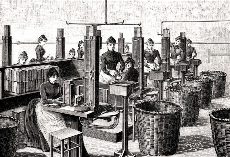 Allumettes fabrication des boîtes