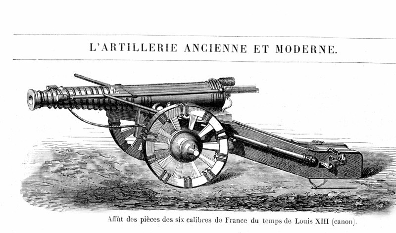 Old and modern artillery under the french king Louis XIII
From " Les Merveilles de la Science " by Louis Figuier.Paris 1869