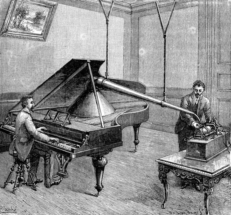 Phonographic inscription of musical sounds
1891