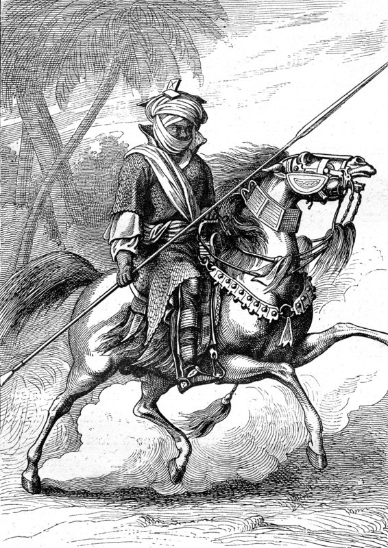 A horseman guard of the chief in in The Borno empire, 1880