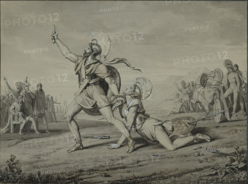 Vernet, Fight scene in a classical style