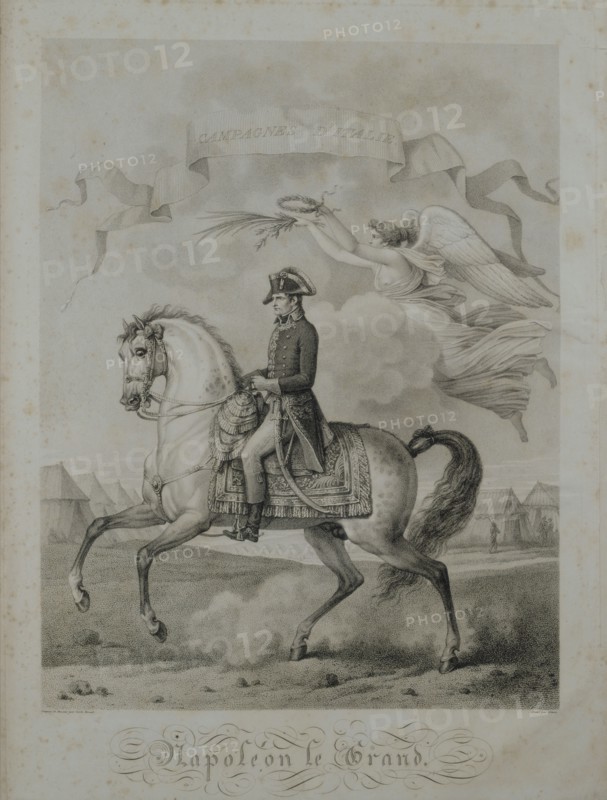 Vernet, 'The first Campaign in Italy': Napoleon on horseback