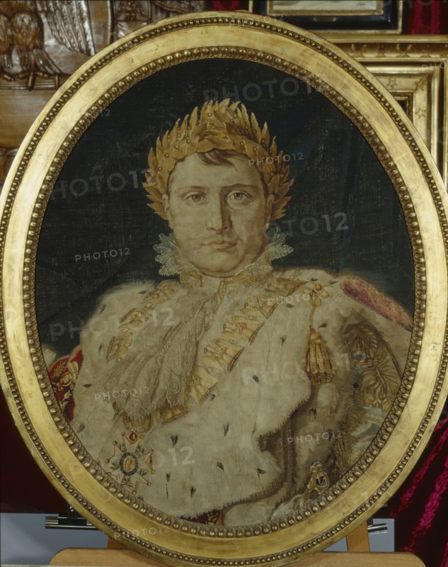 Gobelins tapestry, Napoleon I in coronation robe