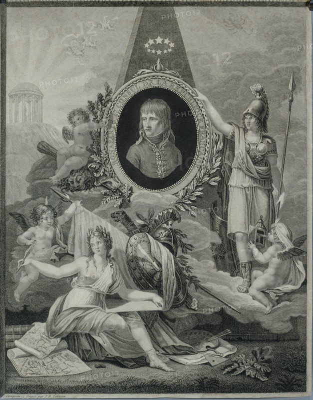 Engraving, Apotheosis of Bonaparte, First Consul of the French Republic