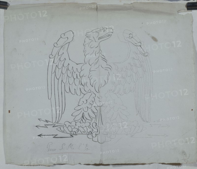 Chaudet, Preparatory study for the imperial eagle, symbol of the French Empire