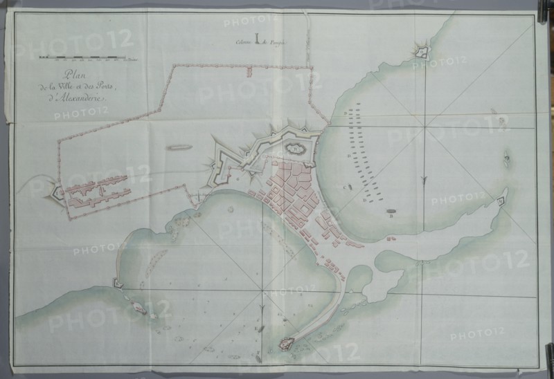 Map of the city and harbours of Alexandria
