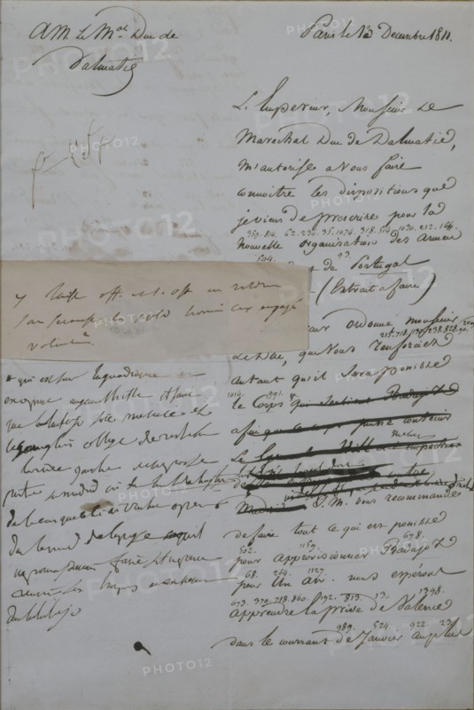 Order to defend the city of Madrid in December 1811, from Emperor Napoleon I