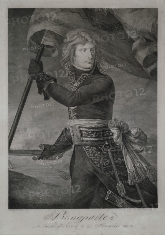 D'après Gros, Bonaparte au Pont d'Arcole