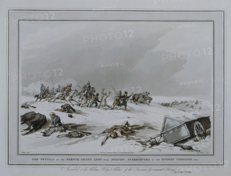 Engraving, Retreat from Russia