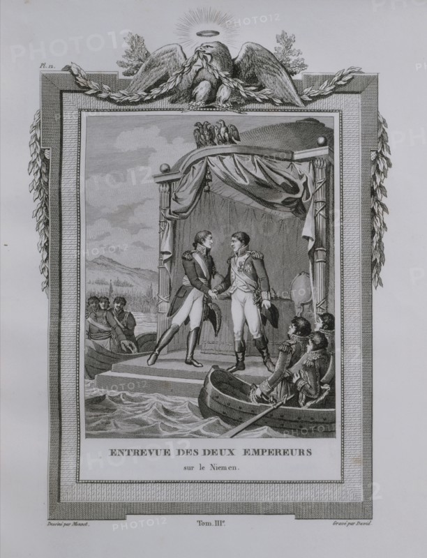 Meeting of the two emperors on the Niemen