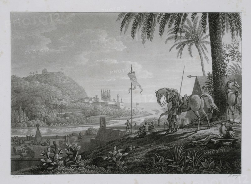 The Crusade Knight: illustration of a song composed by Queen Hortense c.1810