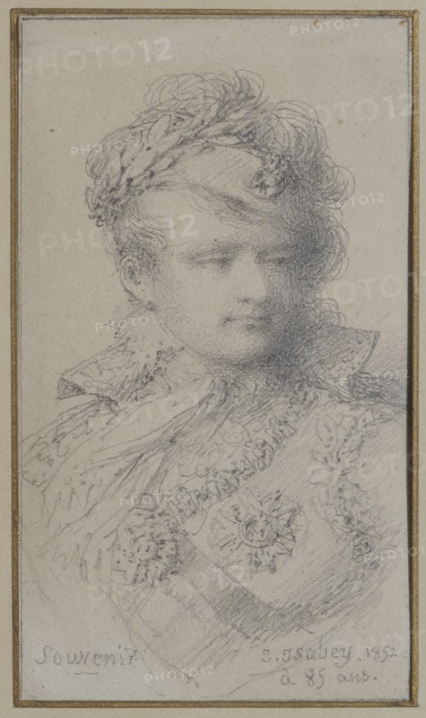 Isabey, 'Souvenir': Napoleon wearing the dress of King of Italy (1852)