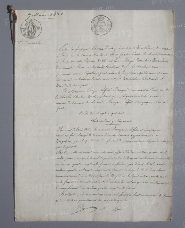 Emperor Napoleon I's will (1822)