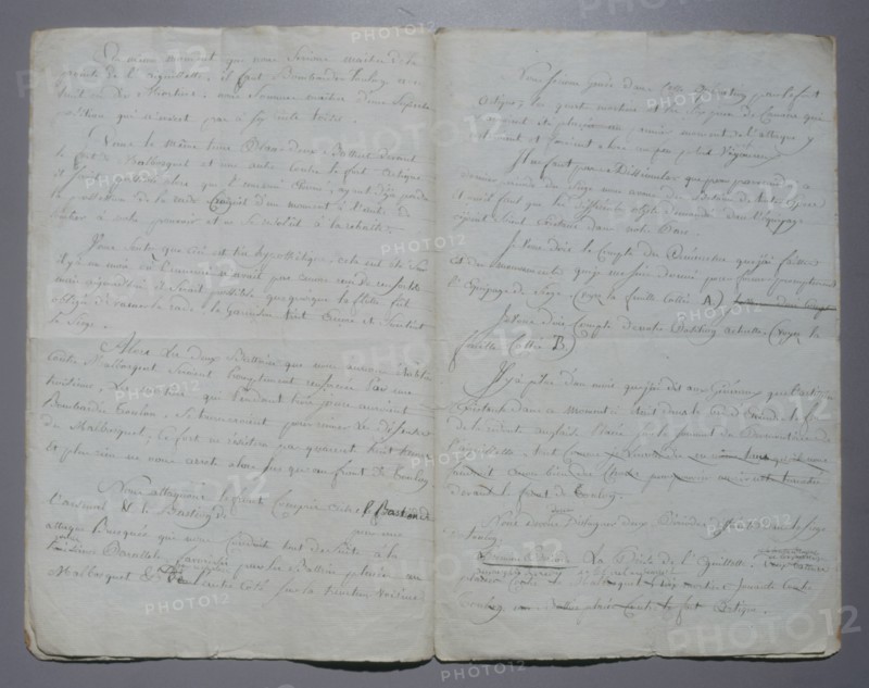 Manuscript, Map of the siege of Toulon (1793)