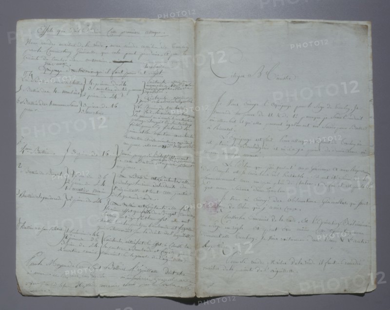 Manuscript, Map of the siege of Toulon (1793)