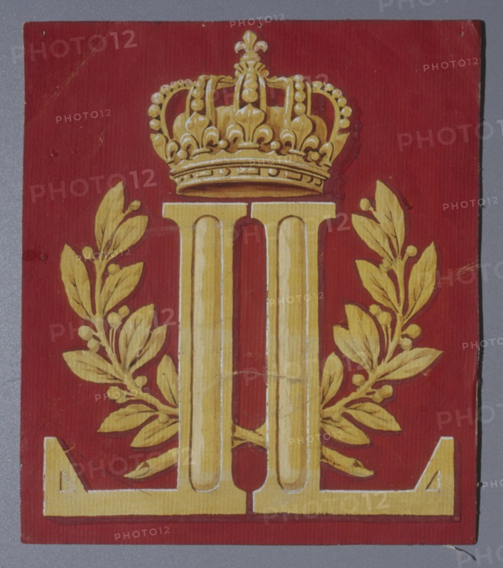 Vernet, Preliminary drawing for Louis XVIII's coat of arms