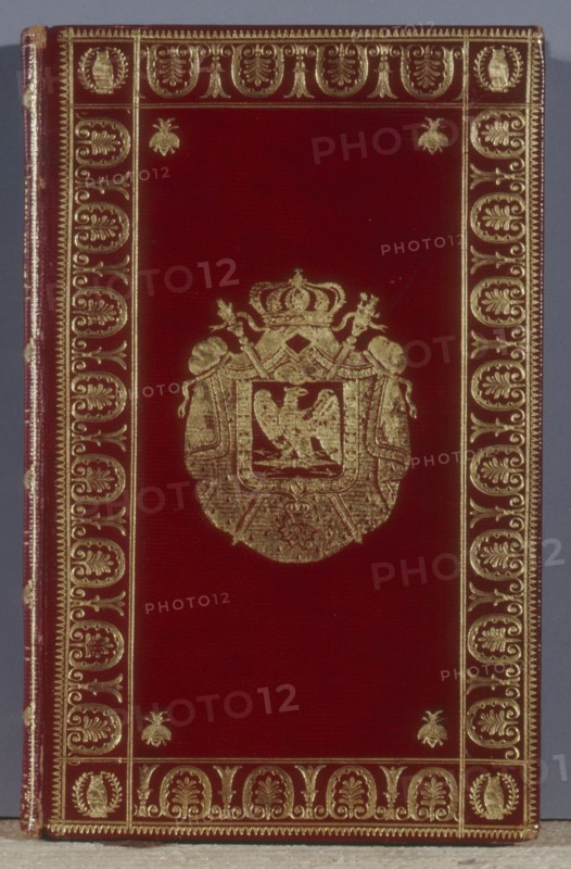 Book with the Emperor's coat of arms, 'Studies on the pyramids' (1812)
