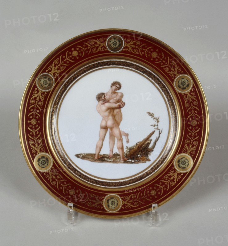 Dessert plate drawn by Lagrange