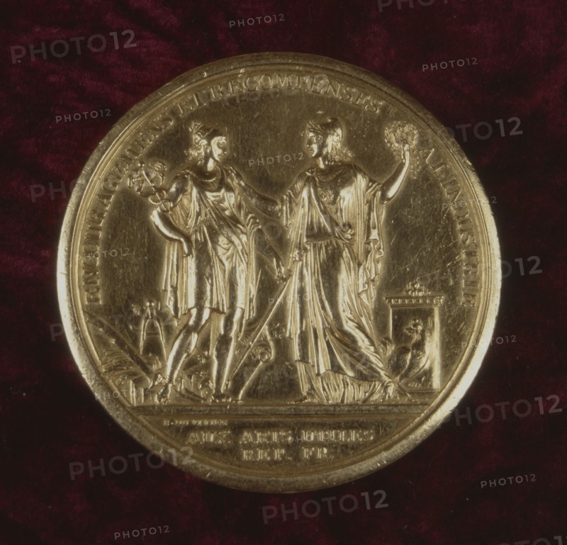 Gold medal (22 carats) awarded to Firmin-Didot by First Consul Napoleon Bonaparte (1800)