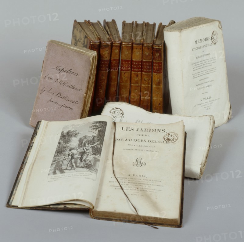 Books of the Emperor's library on St. Helena island