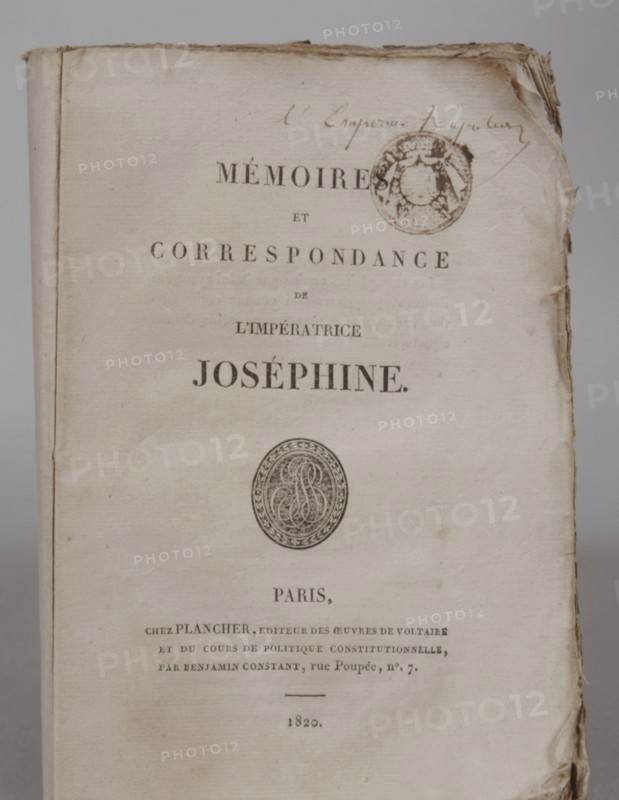 Book from the Emperor's library on St. Helena