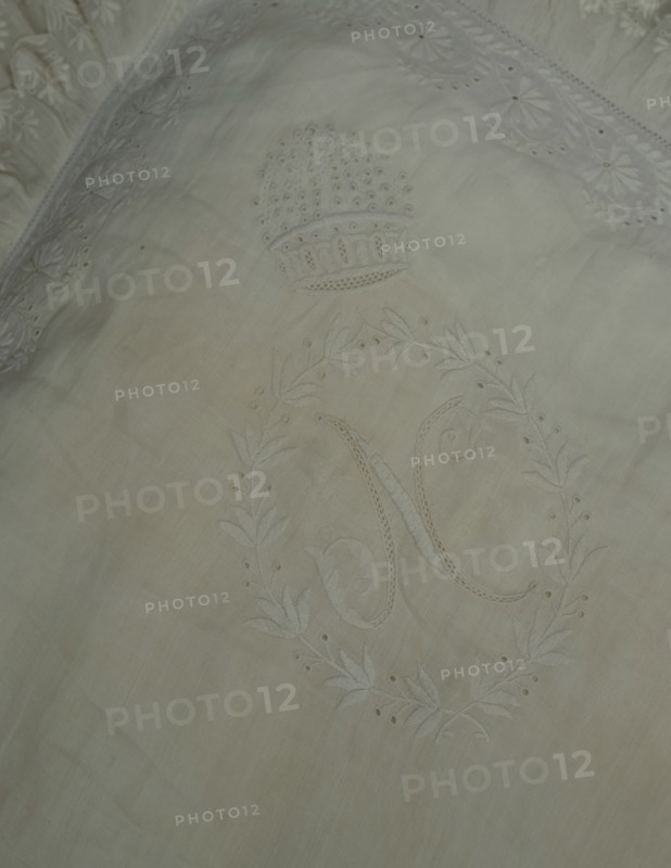 Emperor Napoleon's pillowcase on St. Helena island