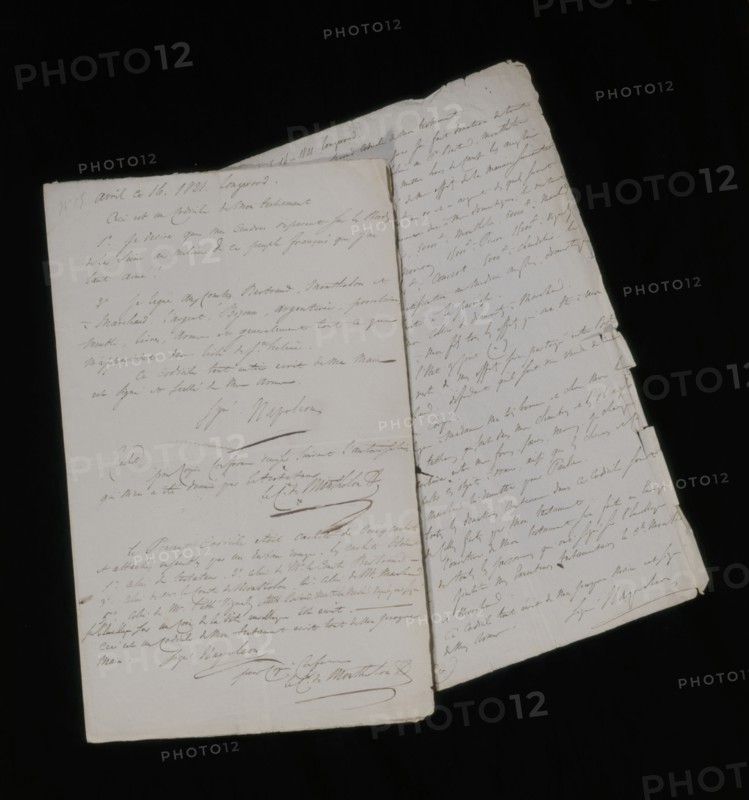 Emperor's second will written by earl of Montholon