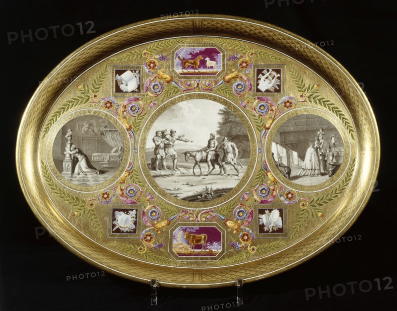Lunch tray which has belonged to the Queen Hortense