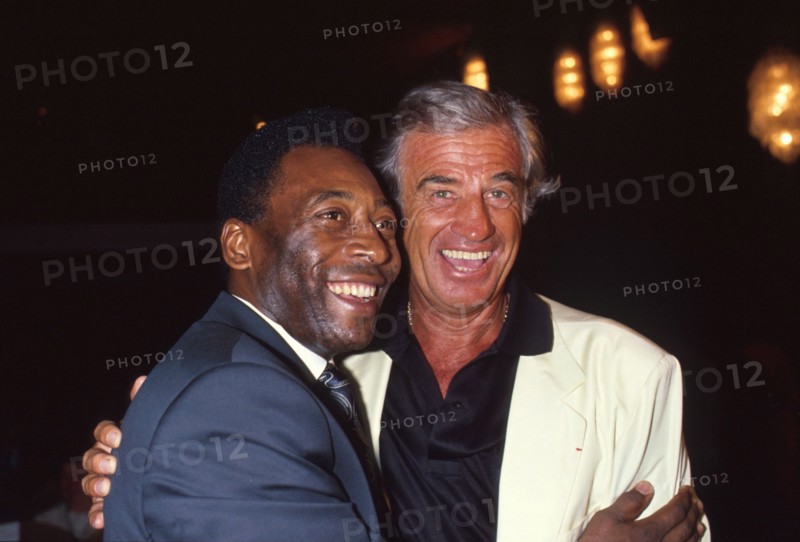 Jean-Paul Belmondo et Pelé
