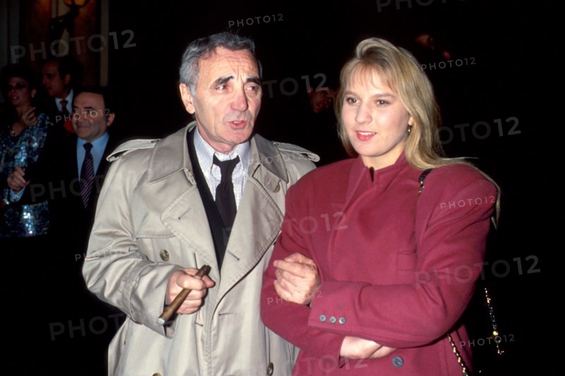 Charles Aznavour et sa fille