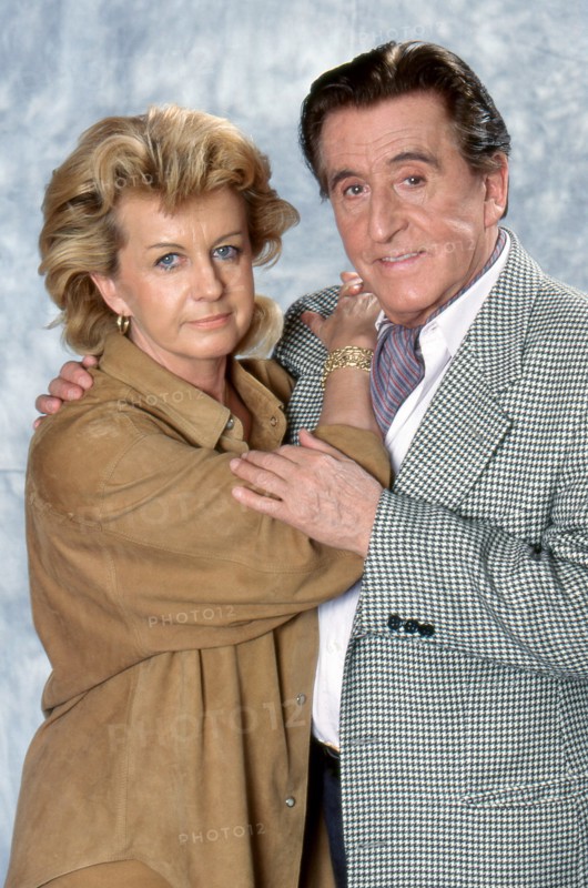 Jean Lefebvre with wife Brigitte, 1992