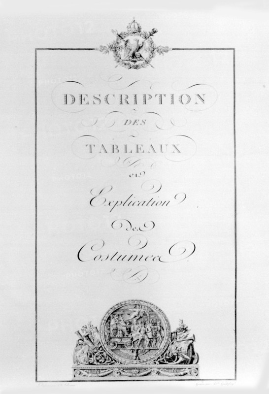 Le Livre du Sacre par Percier et Fontaine : description des tableaux et des costumes.
