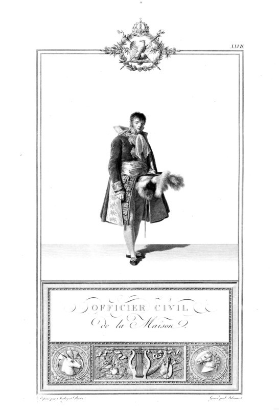Le Livre du Sacre par Percier et Fontaine : Officier civil de la maison.