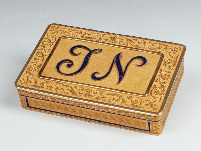 Boîte de présent au monogramme de Jérôme Napoléon