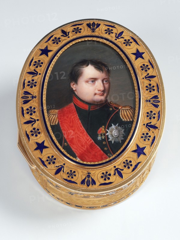 Boîte de présent. Portrait de Napoléon
