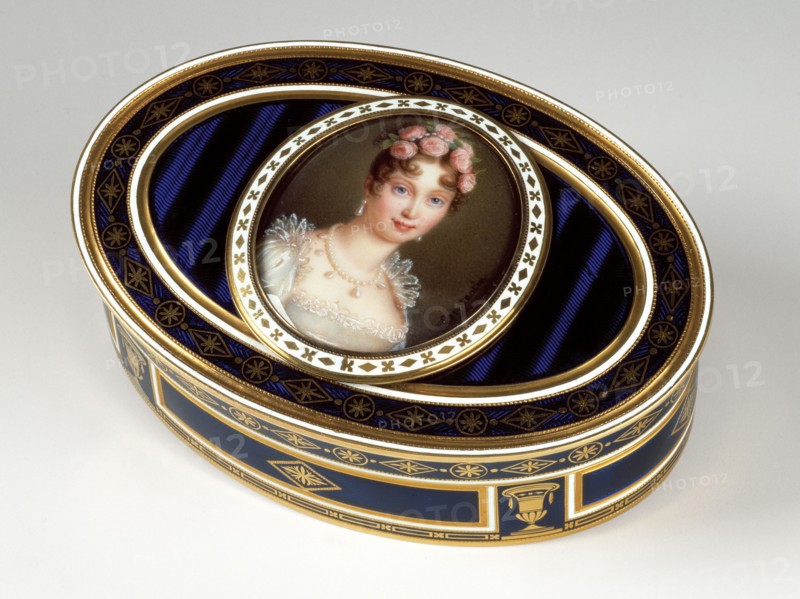 Boîte de présent. Portrait de l'impératrice Marie-Louise
