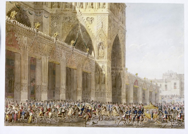 Fontaine, L'arrivée à Notre-Dame