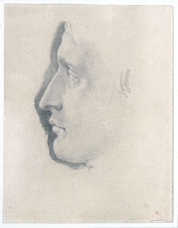 Etude d'un profil de Napoléon