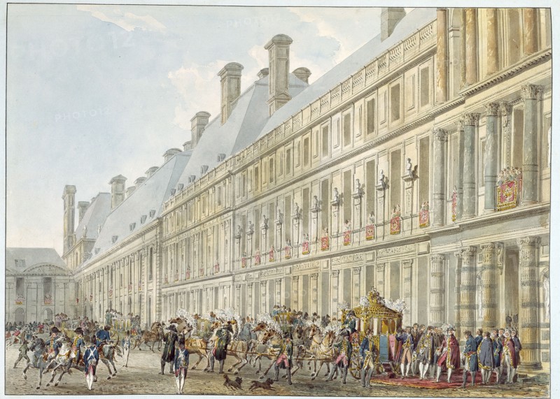 Pierre-François-Léonard Fontaine, Sortie du Palais des Tuileries