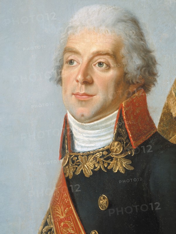 Boze, Lefèvre et Vernet, Le Général Bonaparte et son chef d'état-major le général Berthier à la bataille de Marengo, détail