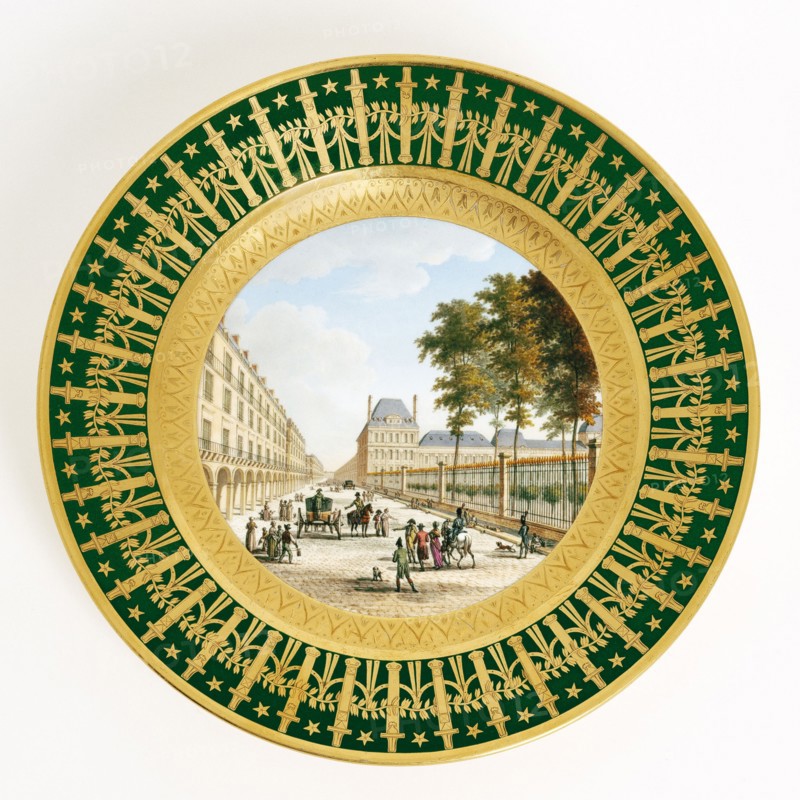 Vue of the Tuileries and the rue de Rivoli