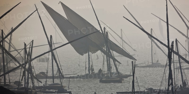 Felouques sur le delta du Nil