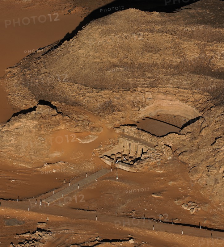 Temple de Derr, vue aérienne