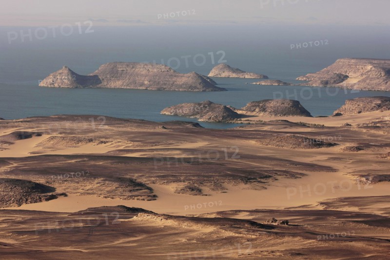 Lac Nasser, vue aérienne