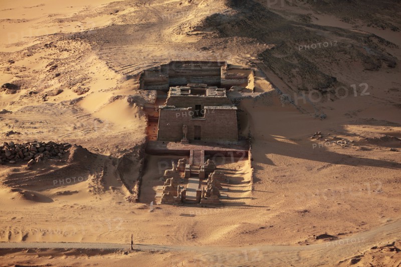 Temple de Ouadi es-Sébouah, vue aérienne