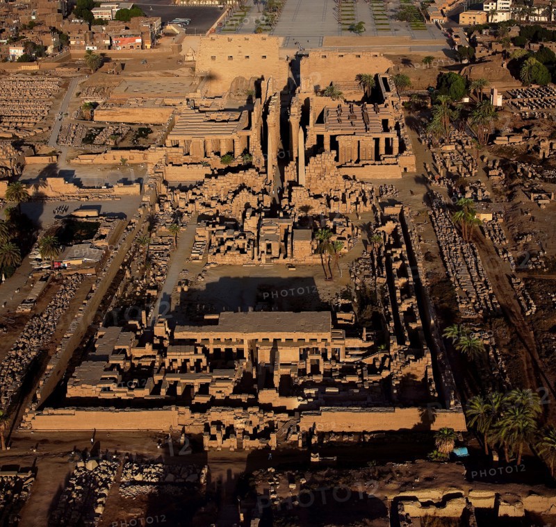 Temple d'Amon à Karnak vu de l'est