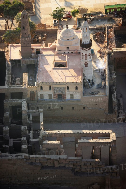Temple de Louxor, vue aérienne