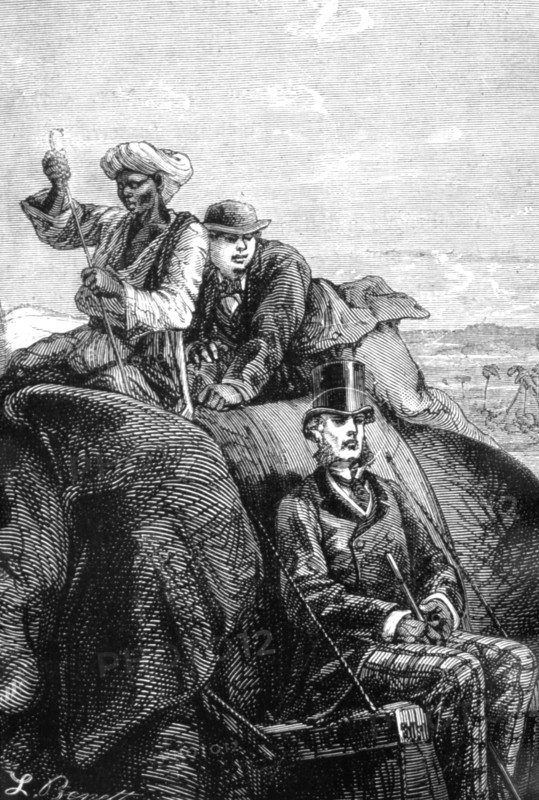 Illustration in 'Around the World in Eighty Days'