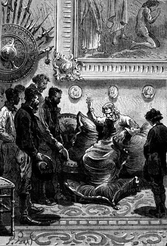 Illustration in 'Mysterious Island'