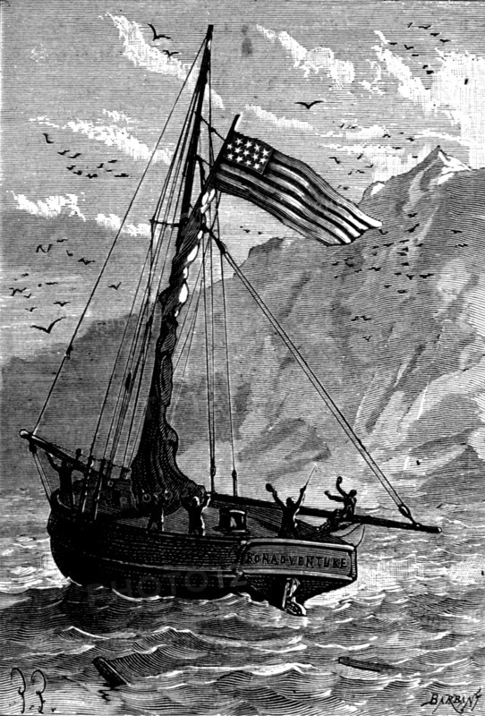 Illustration in 'Mysterious Island'